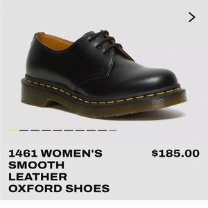 Women's Dr Martens Leather Oxford Shoes